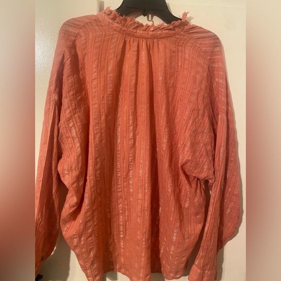 Anthropologie Coral Button-Down Shirt - Picture 10 of 10